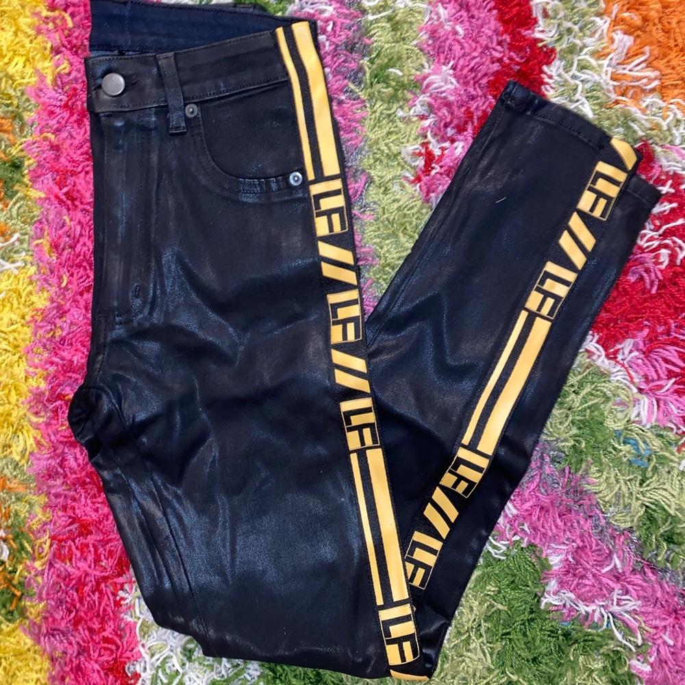 LF the Brand faux leather jeans